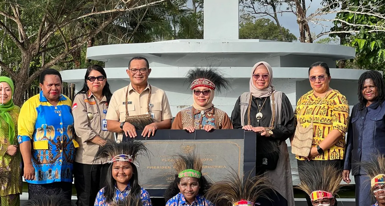 PLBN Sota Sambut Menteri PPPA Perkuat Program Perlindungan dan Pemberdayaan Perempuan serta Anak Perbatasan